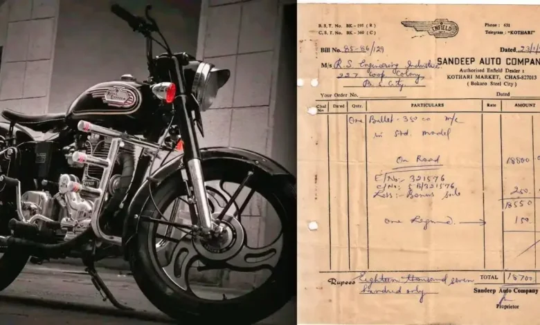 Bullet 350 Was Priced at ₹18,700: A 1986 Royal Enfield bill goes viral